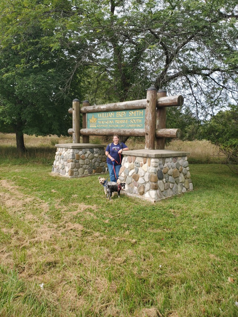 Becky hiking near South Haven